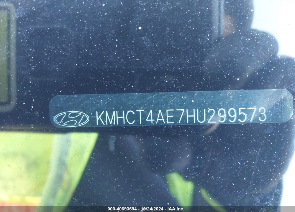 2017 HYUNDAI ACCENT SE VIN: KMHCT4AE7HU299573