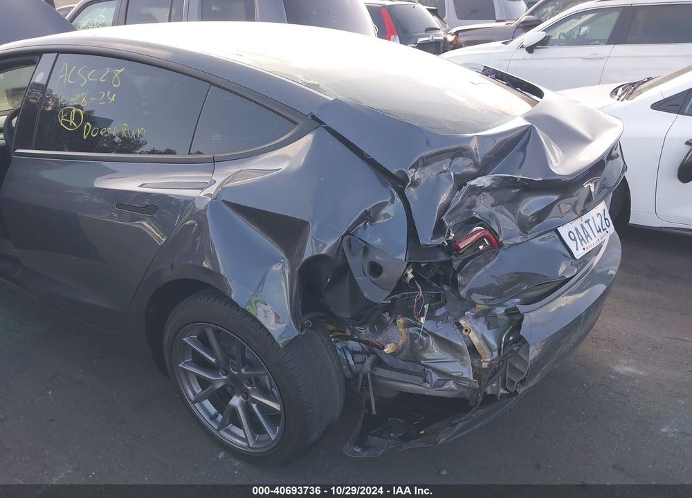 2022 TESLA MODEL 3 REAR-WHEEL DRIVE VIN: 5YJ3E1EA0NF147742