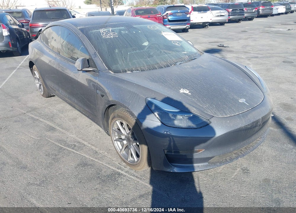 2022 TESLA MODEL 3 REAR-WHEEL DRIVE VIN: 5YJ3E1EA0NF147742