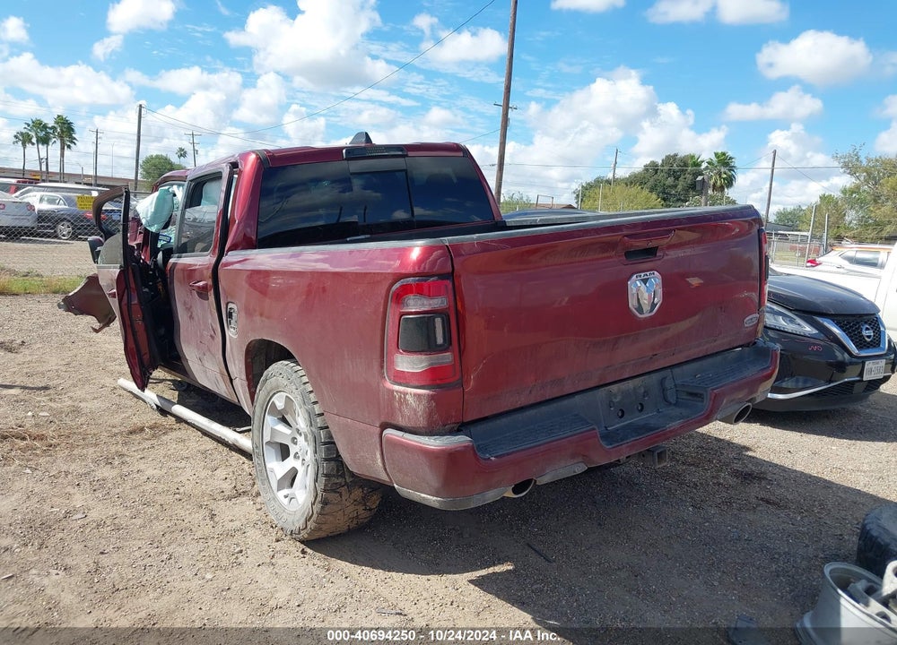 2019 RAM 1500 BIG HORN/LONE STAR 4X4 5'7 BOX VIN: 1C6SRFFT2KN802226