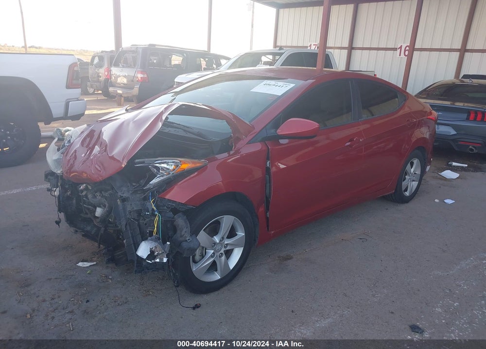 2013 HYUNDAI ELANTRA GLS VIN: KMHDH4AE0DU493054