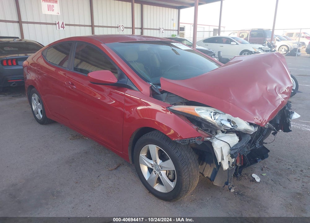 2013 HYUNDAI ELANTRA GLS VIN: KMHDH4AE0DU493054
