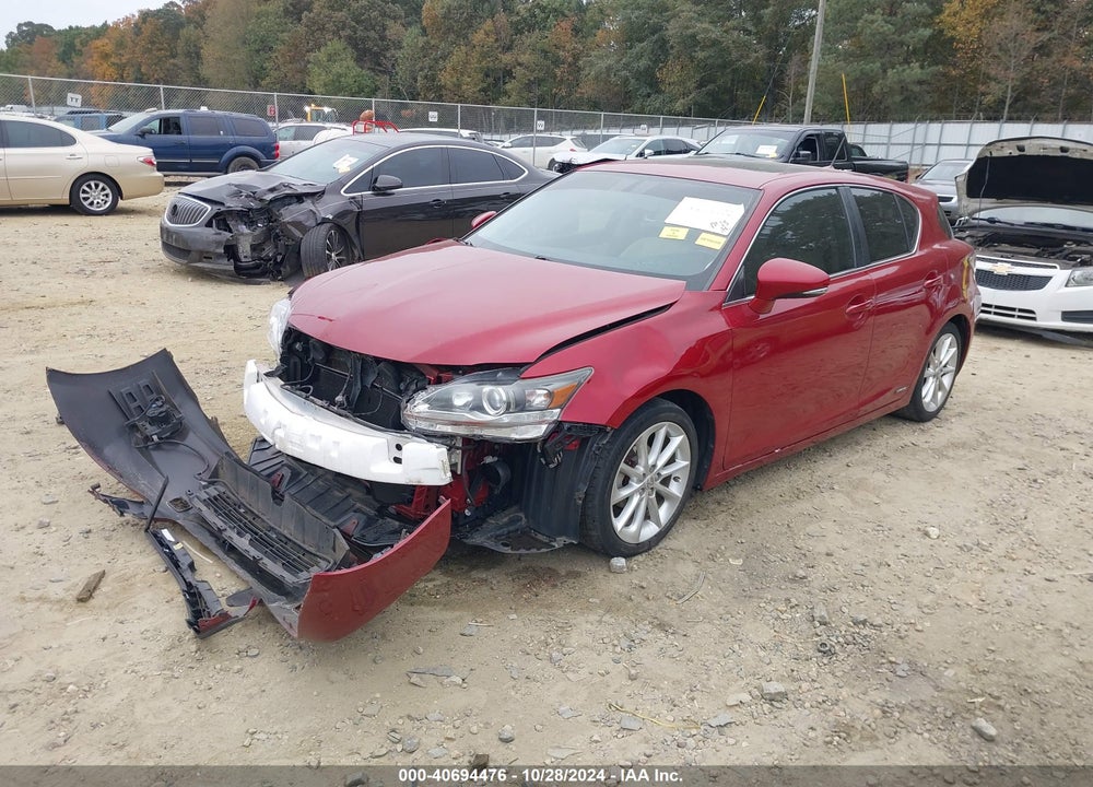 2012 LEXUS CT 200H PREMIUM VIN: JTHKD5BH3C2079989