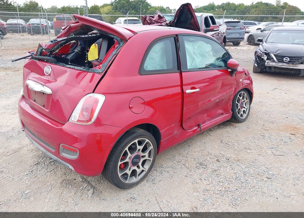 2013 FIAT 500 SPORT VIN: 3C3CFFBR8DT513584
