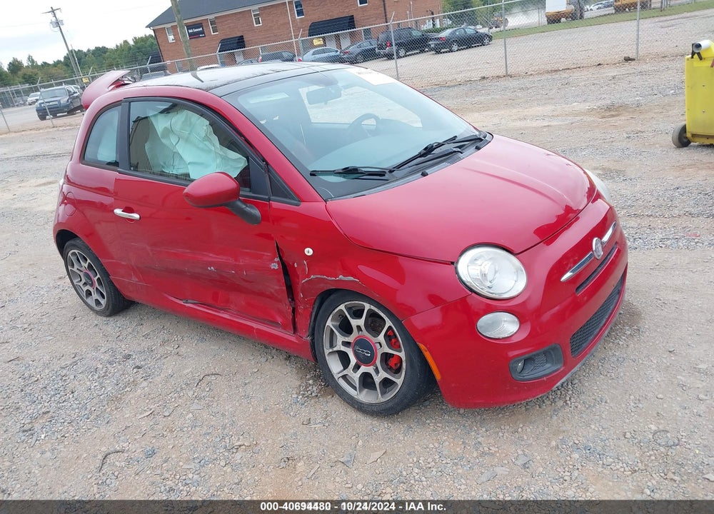 2013 FIAT 500 SPORT VIN: 3C3CFFBR8DT513584