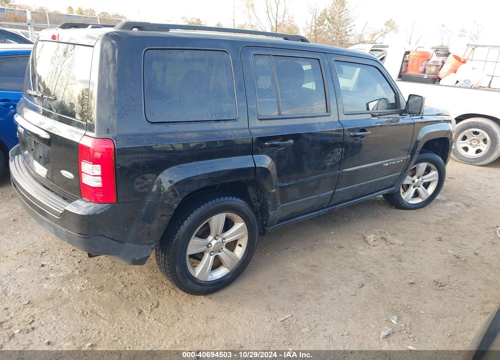 2017 JEEP PATRIOT LATITUDE 4X4 VIN: 1C4NJRFB6HD111334