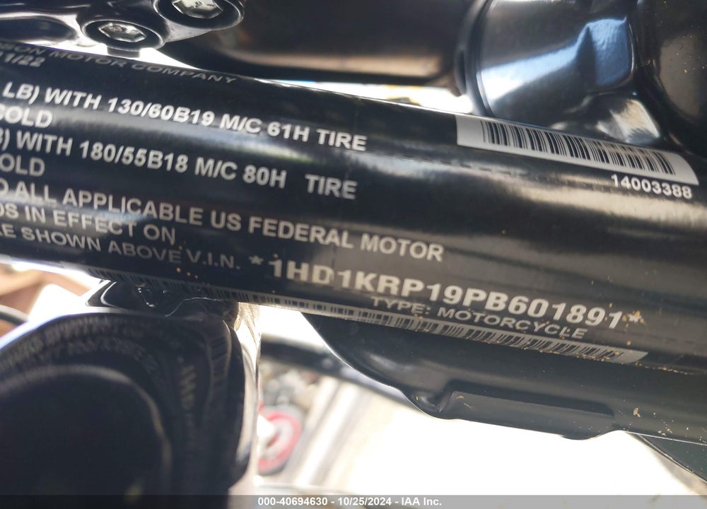 2023 HARLEY-DAVIDSON FLHXS VIN: 1HD1KRP19PB601891