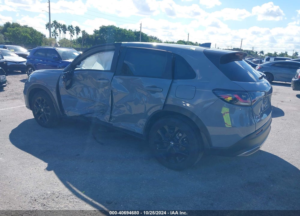 2024 HONDA HR-V 2WD SPORT/2WD SPORT W/O BSI VIN: 3CZRZ1H52RM743217