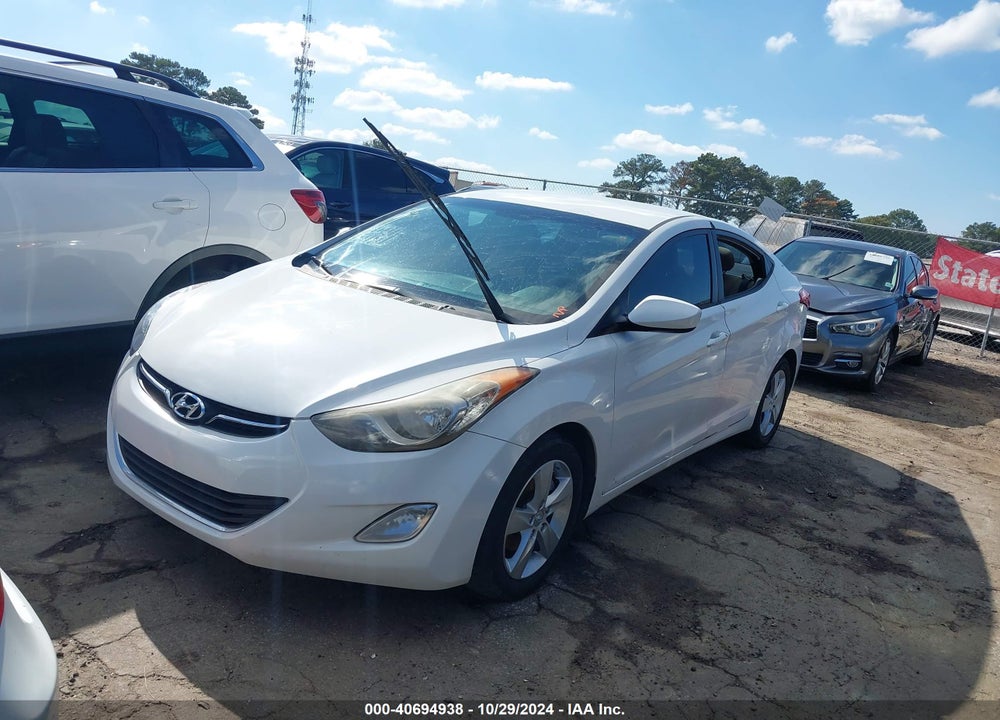 2012 HYUNDAI ELANTRA GLS VIN: 5NPDH4AE6CH118427