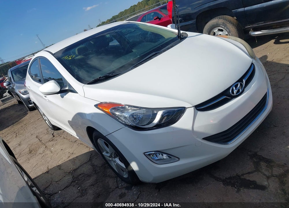 2012 HYUNDAI ELANTRA GLS VIN: 5NPDH4AE6CH118427
