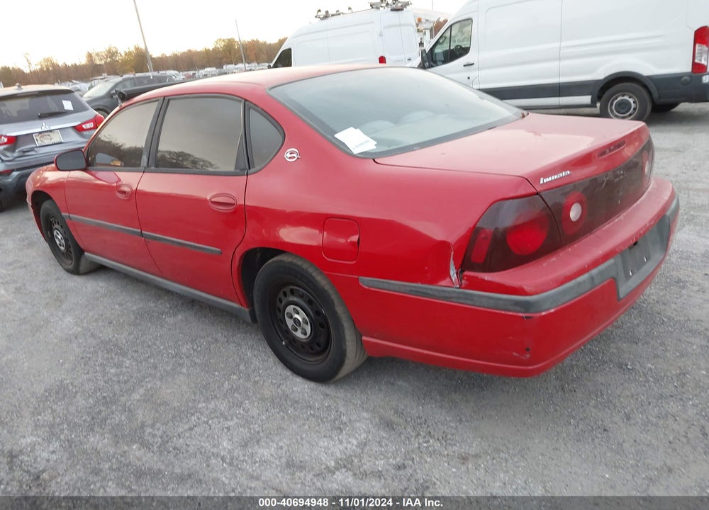 2003 CHEVROLET IMPALA VIN: 2G1WF52EX39343738