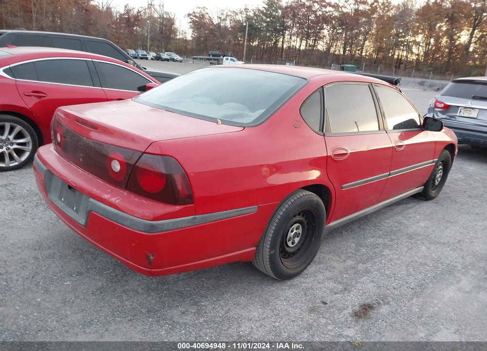 2003 CHEVROLET IMPALA VIN: 2G1WF52EX39343738