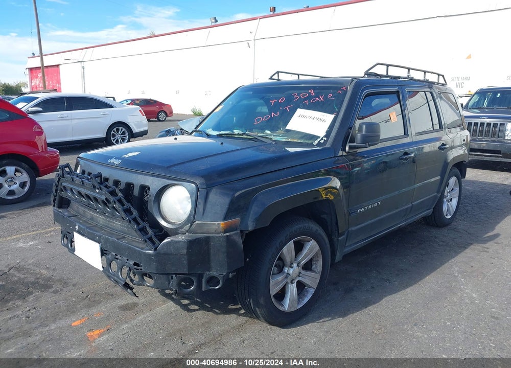 2013 JEEP PATRIOT LATITUDE VIN: 1C4NJPFB3DD169626