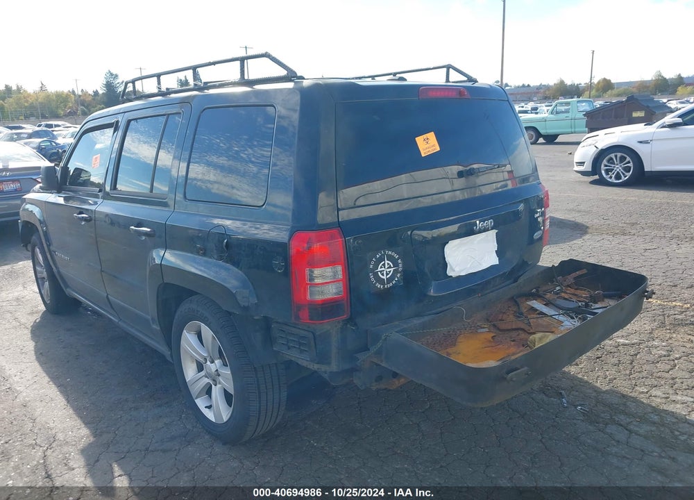 2013 JEEP PATRIOT LATITUDE VIN: 1C4NJPFB3DD169626