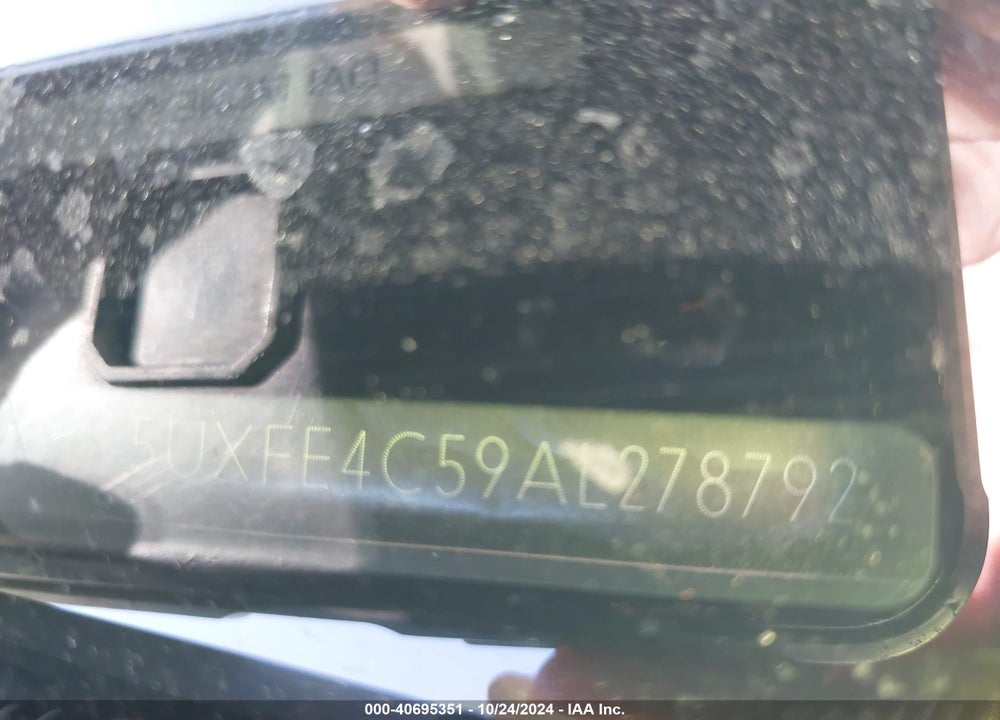 2010 BMW X5 XDRIVE30I VIN: 5UXFE4C59AL278792