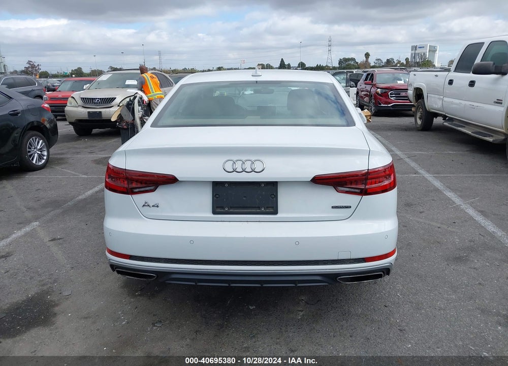 2019 AUDI A4 45 PREMIUM VIN: WAUENAF42KN013293
