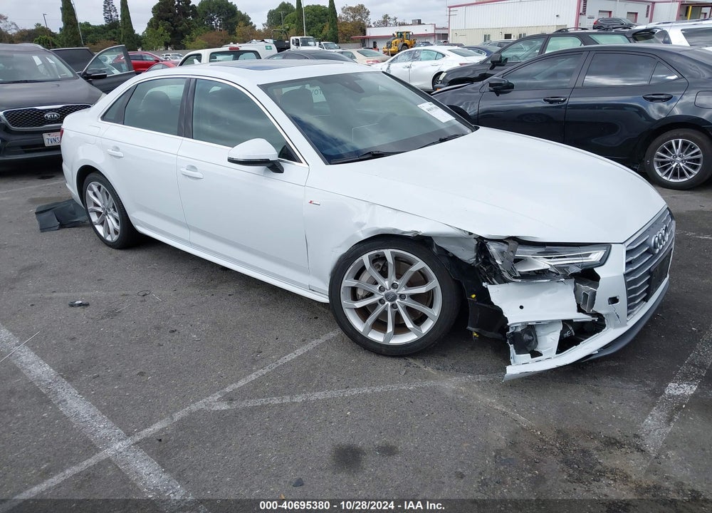 2019 AUDI A4 45 PREMIUM VIN: WAUENAF42KN013293