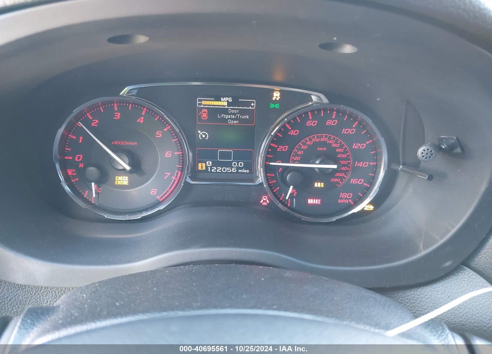 2015 SUBARU WRX VIN: JF1VA1A66F9812120