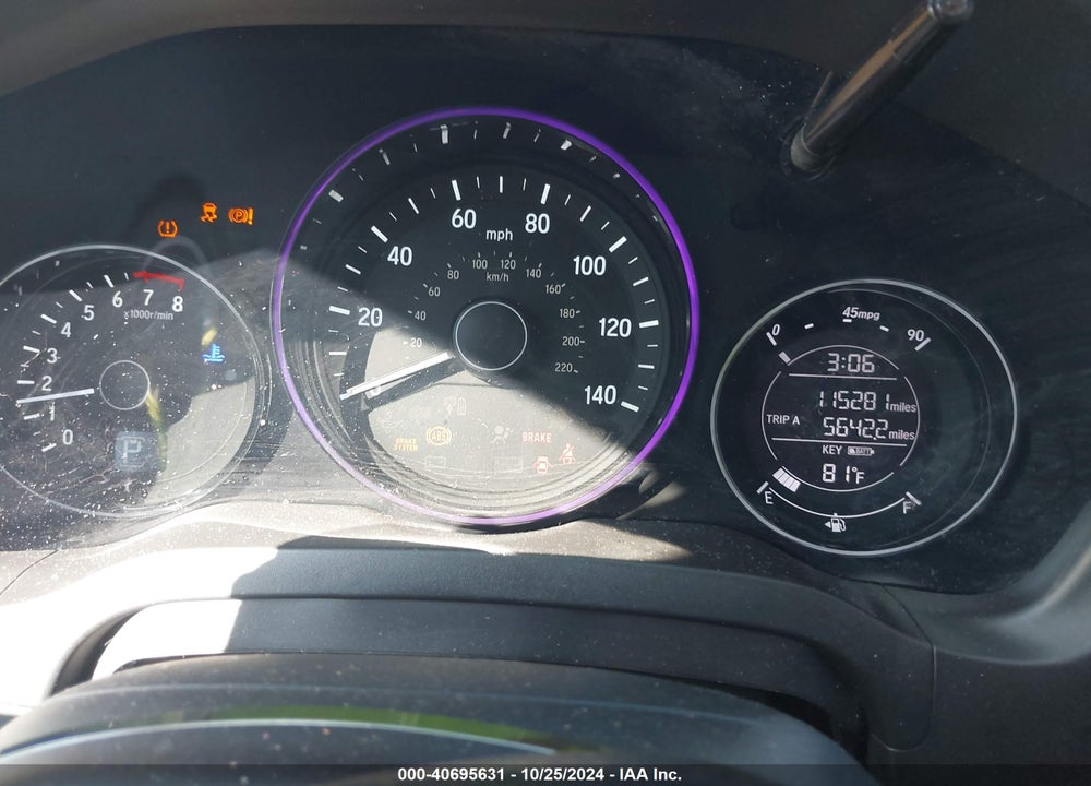 2016 HONDA HR-V EX-L VIN: 3CZRU5H77GM728619