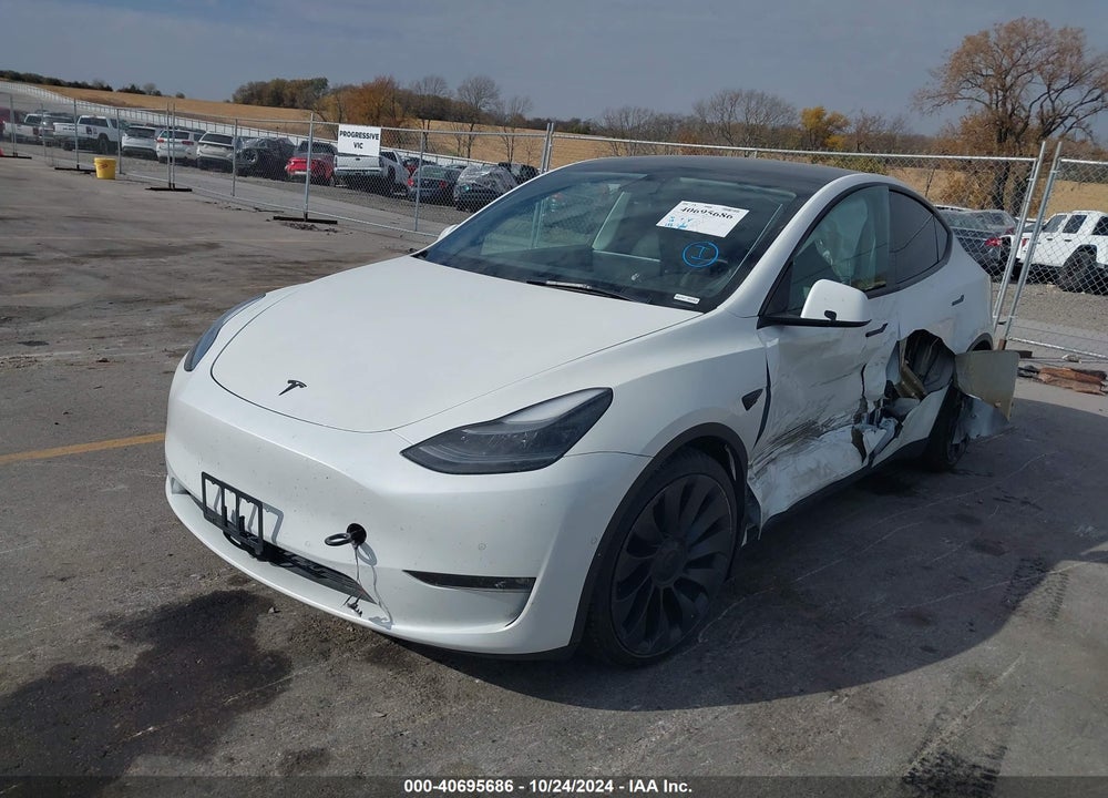 2021 TESLA MODEL Y PERFORMANCE DUAL MOTOR ALL-WHEEL DRIVE VIN: 5YJYGDEF8MF303912