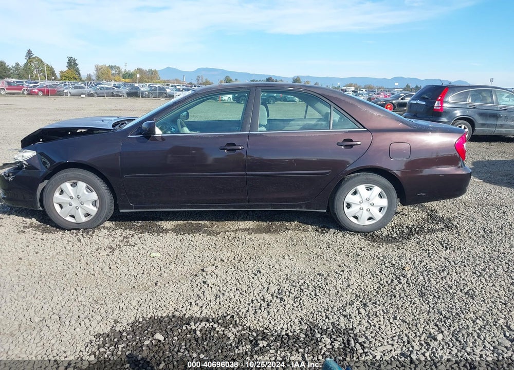 2004 TOYOTA CAMRY LE VIN: 4T1BE32K24U878436