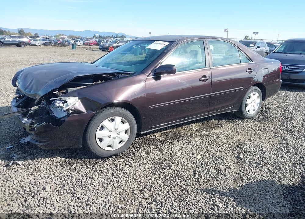 2004 TOYOTA CAMRY LE VIN: 4T1BE32K24U878436