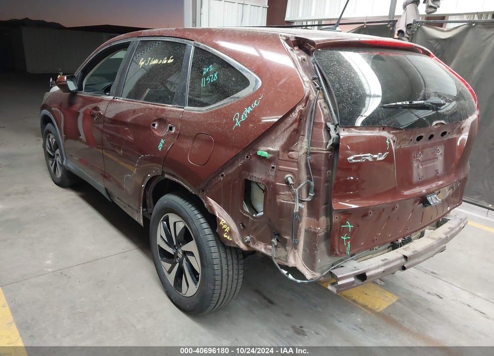 2015 HONDA CR-V TOURING VIN: 5J6RM3H98FL016559