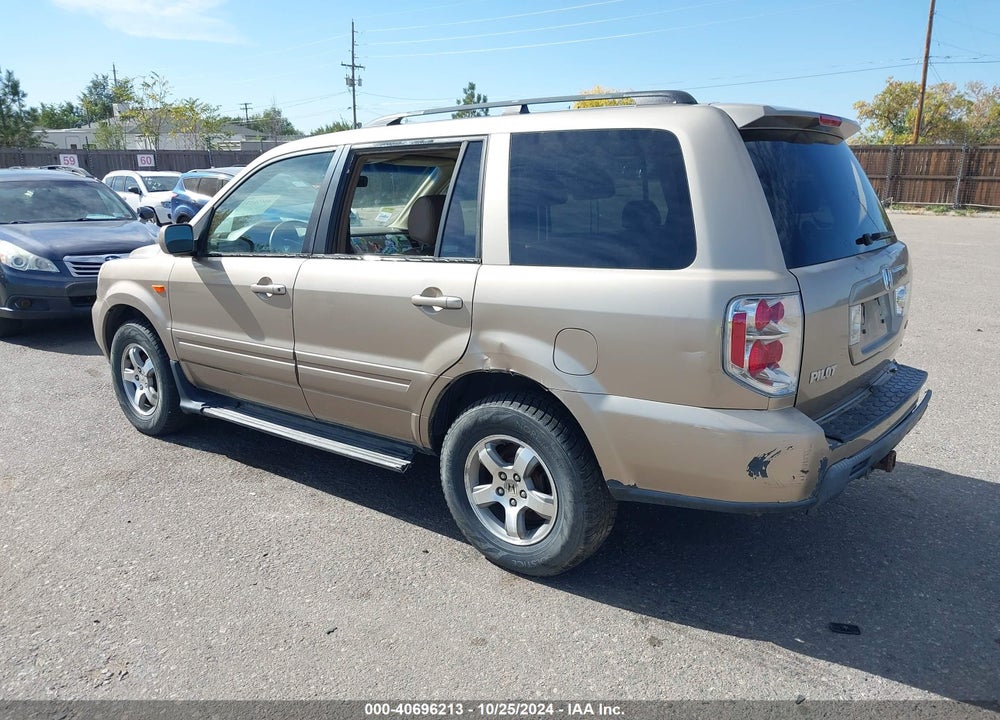 2007 HONDA PILOT EX-L VIN: 2HKYF18527H517983