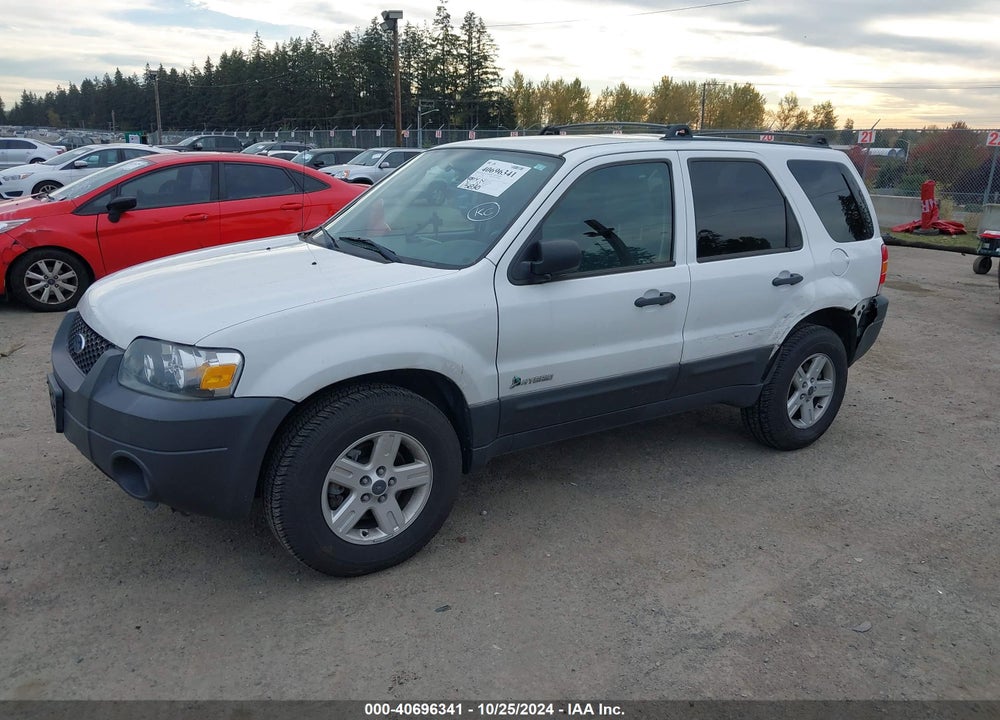 2006 FORD ESCAPE HYBRID VIN: 1FMCU96H76KC97392