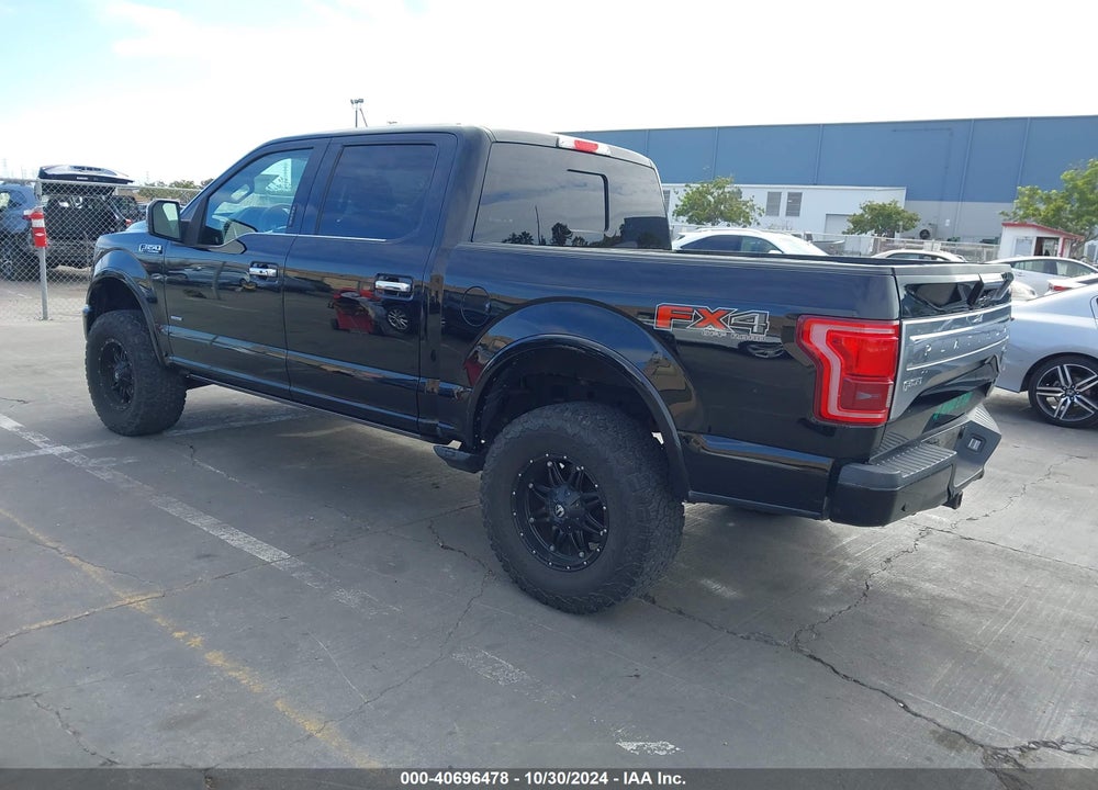 2016 FORD F-150 PLATINUM VIN: 1FTEW1EG7GFA47386