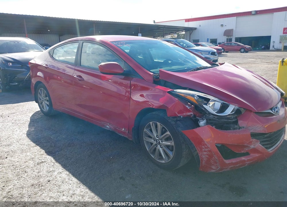 2014 HYUNDAI ELANTRA SE VIN: KMHDH4AE8EU167584