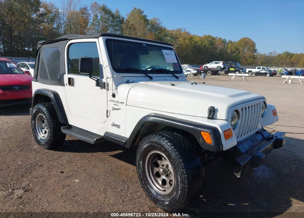 2001 JEEP WRANGLER SPORT VIN: 1J4FA49SX1P324126