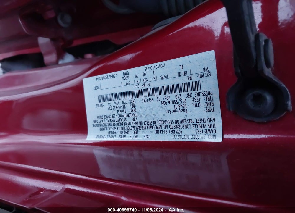 2012 FORD FOCUS SE VIN: 1FAHP3F2XCL457030
