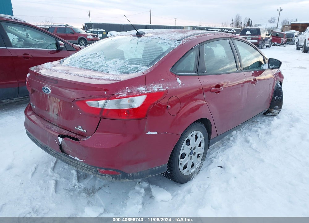 2012 FORD FOCUS SE VIN: 1FAHP3F2XCL457030