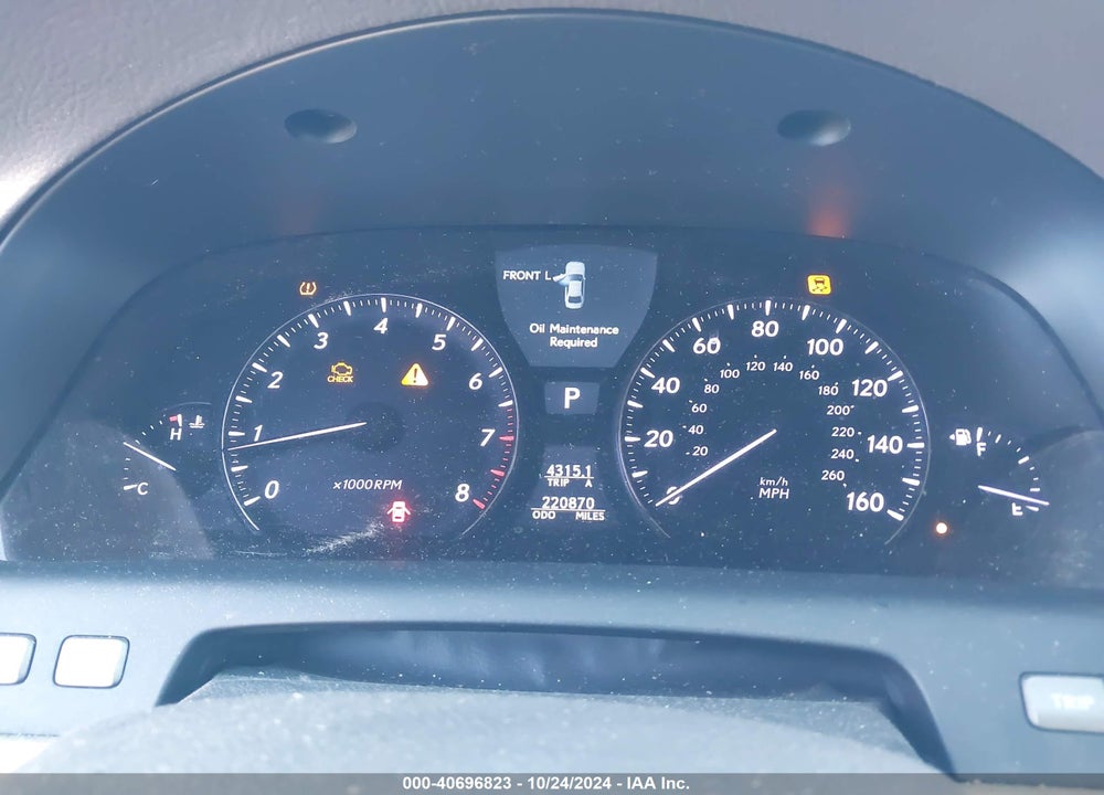 2008 LEXUS LS 460 VIN: JTHBL46FX85072792