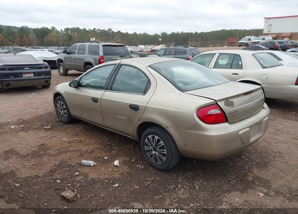2003 DODGE NEON SE VIN: 1B3ES26C73D150408
