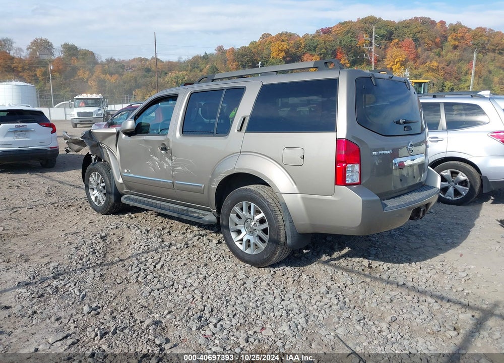 2008 NISSAN PATHFINDER LE V8 VIN: 5N1BR18B78C601082