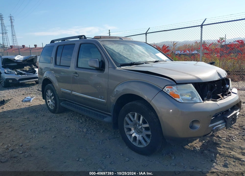 2008 NISSAN PATHFINDER LE V8 VIN: 5N1BR18B78C601082