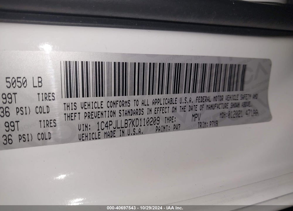 2019 JEEP CHEROKEE LATITUDE PLUS FWD VIN: 1C4PJLLB7KD110209