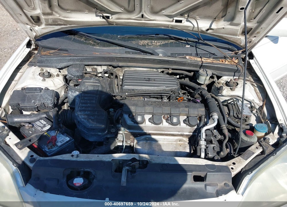 2001 HONDA CIVIC EX VIN: 1HGES26751L058588