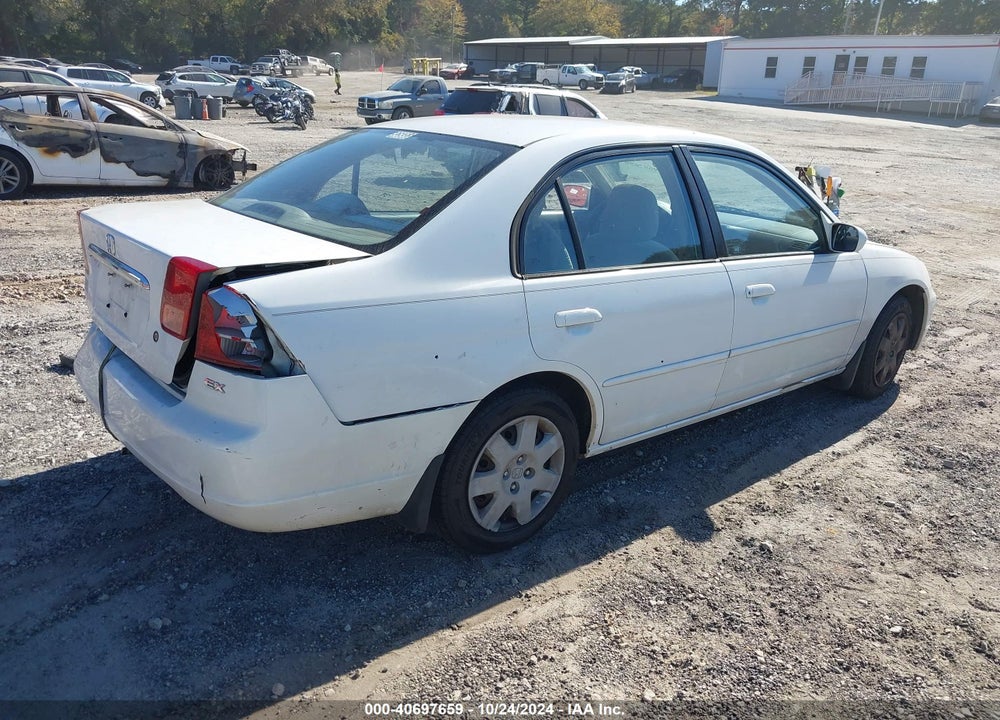 2001 HONDA CIVIC EX VIN: 1HGES26751L058588