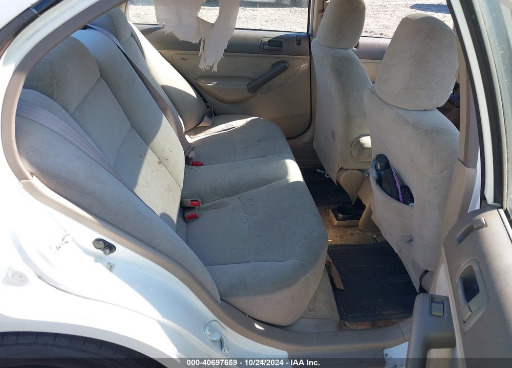 2001 HONDA CIVIC EX VIN: 1HGES26751L058588