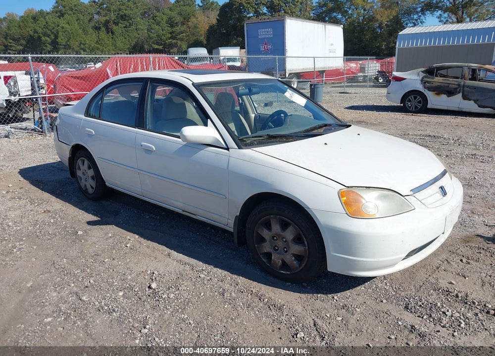 2001 HONDA CIVIC EX VIN: 1HGES26751L058588