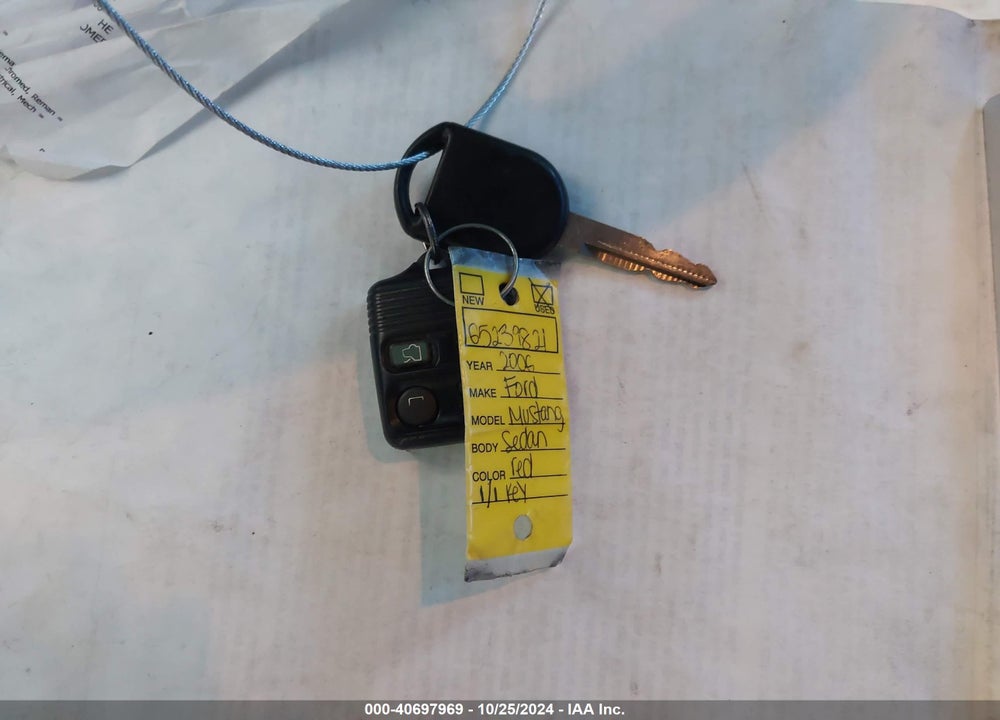 2006 FORD MUSTANG V6 VIN: 1ZVFT80NX65239821
