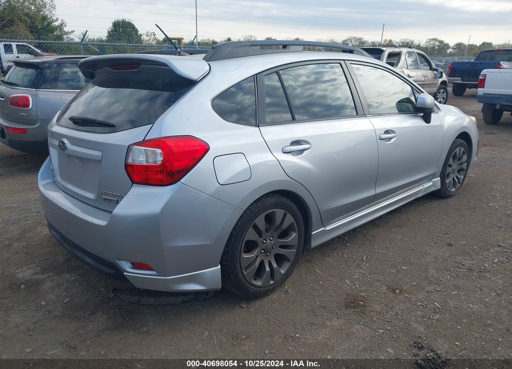 2014 SUBARU IMPREZA 2.0I SPORT PREMIUM VIN: JF1GPAL63E8291799
