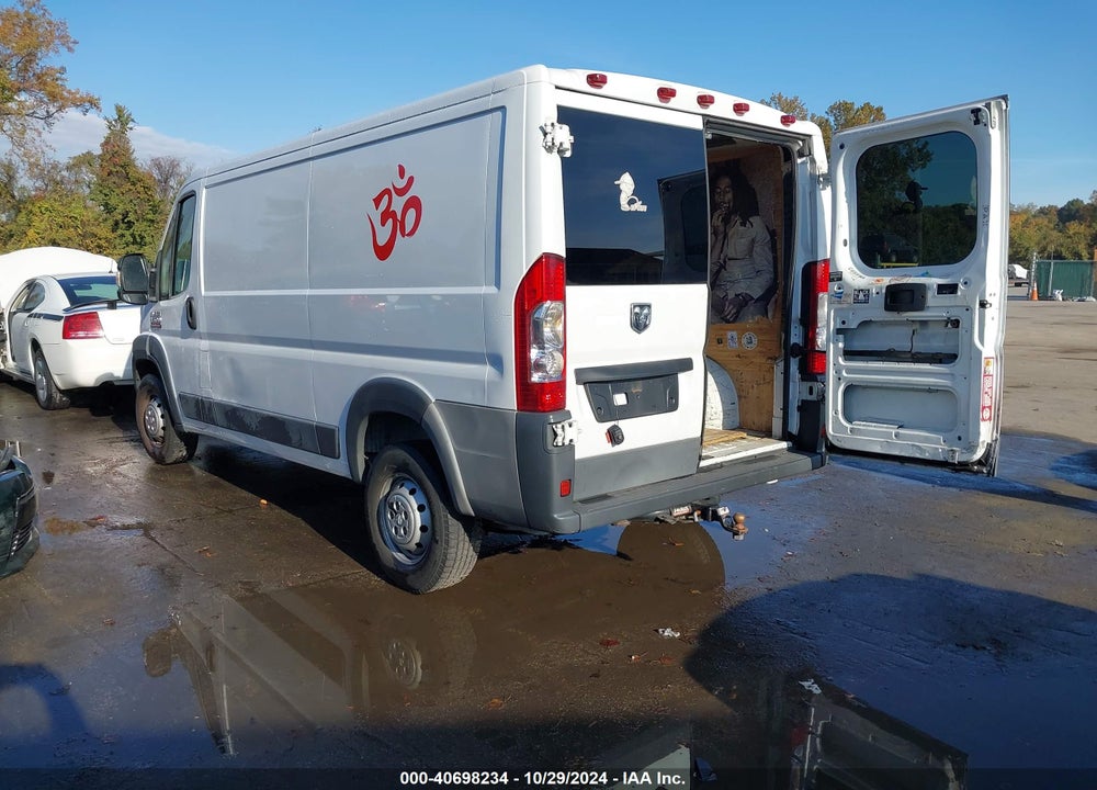2017 RAM PROMASTER 1500 LOW ROOF 136 WB VIN: 3C6TRVAG8HE536376