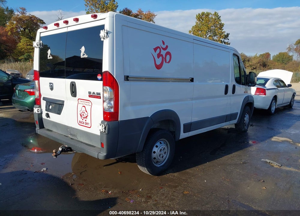 2017 RAM PROMASTER 1500 LOW ROOF 136 WB VIN: 3C6TRVAG8HE536376