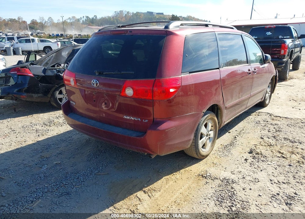 2009 TOYOTA SIENNA LE VIN: 5TDZK23CX9S238452