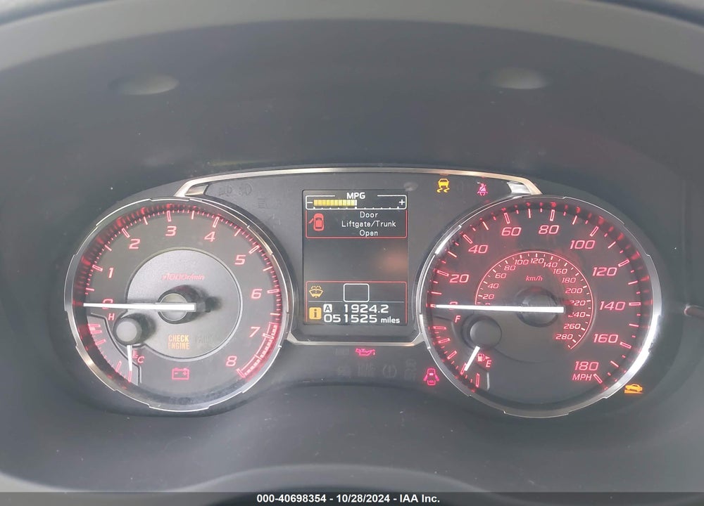 2016 SUBARU WRX LIMITED VIN: JF1VA1J69G9815840