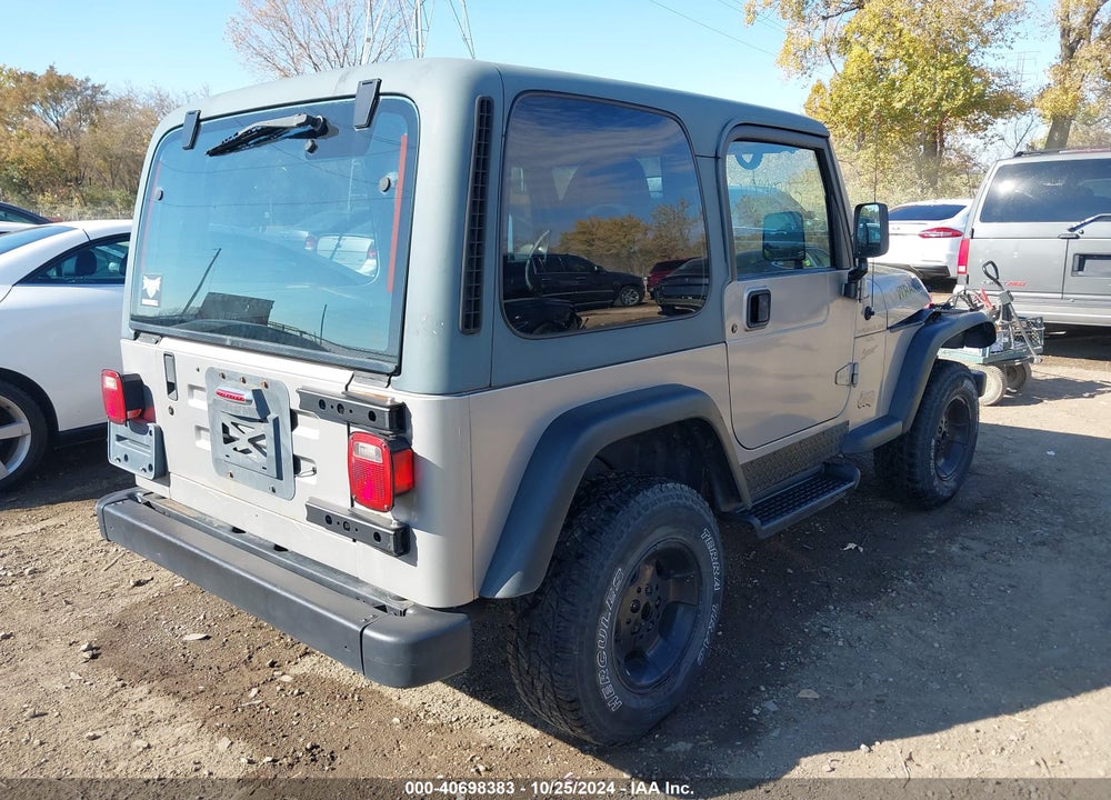 2000 JEEP WRANGLER SPORT VIN: 1J4FA49S2YP711859